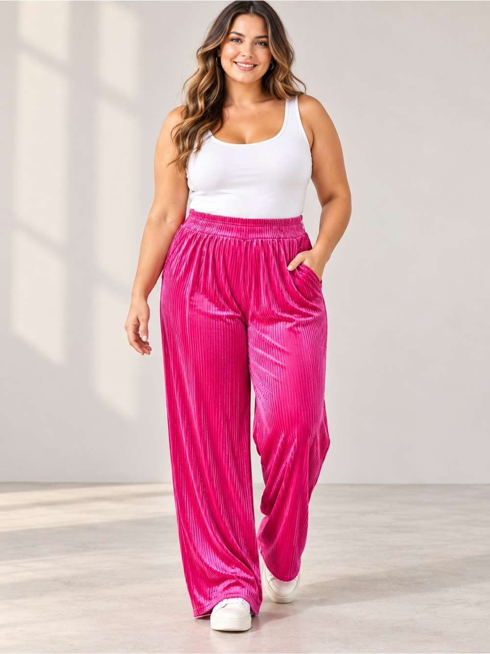 🎉5 for $45🎉 NWT Terra Sky pants wide leg pink size 4X